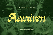 Aceriven Font, a Handwritten Font by Ary_ngeblur (Thumbnail 1 of 4)