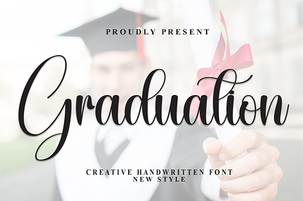 Graduation | Script Font, a Handwritten Font by Scratchones