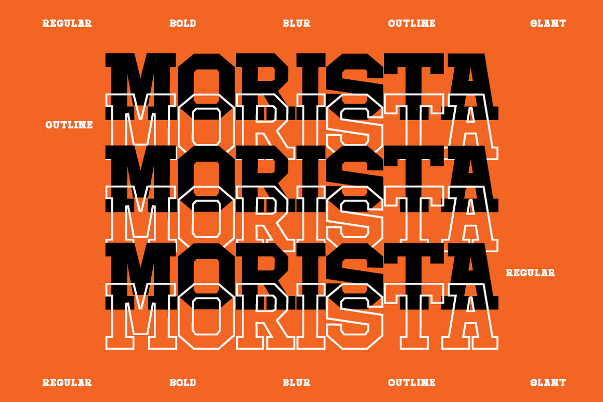 Morista Expanded Family | 5 Style, a Slab Serif Font by IM Studio (Photo 2 of 7)