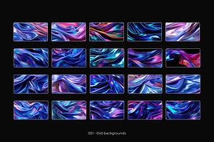 Holographic Foil Background Set