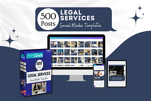 500 Legal Services Canva Templates