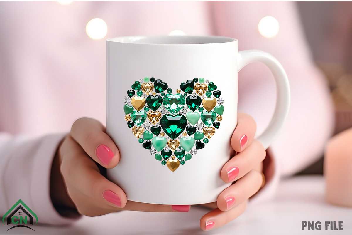 St Patrick’s Day Heart PNG, an Illustration by Craft Nest (Photo 4 of 4)
