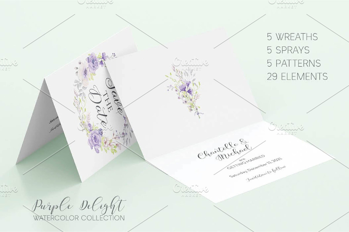 'Purple Delight' Watercolor Collecti, an Illustration by fashionaddict (Photo 7 of 8)