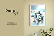 Coastal Serenity Watercolor Oyster, an Illustration by pixelpetals (Thumbnail 2 of 4)
