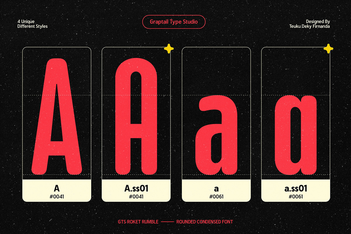 GTS Rocket Rumble | Retro Condensed, a Sans Serif Font by Graptail (Photo 9 of 23)