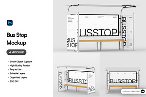 Bus Stop Mockup, an Advertising Mockup by SLAB! Design