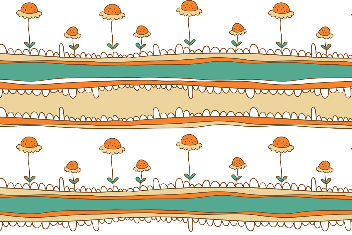 Vector set "Floral Pattern" preview 4