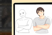 500 Anime Stamps Procreate Brush Set, a Brush Add-On by DrawingStoryShop (Thumbnail 5 of 9)