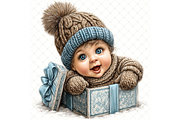 Winter Baby Clipart JPG, a Seasonal Illustration by Memories By Lea (Thumbnail 18 of 20)