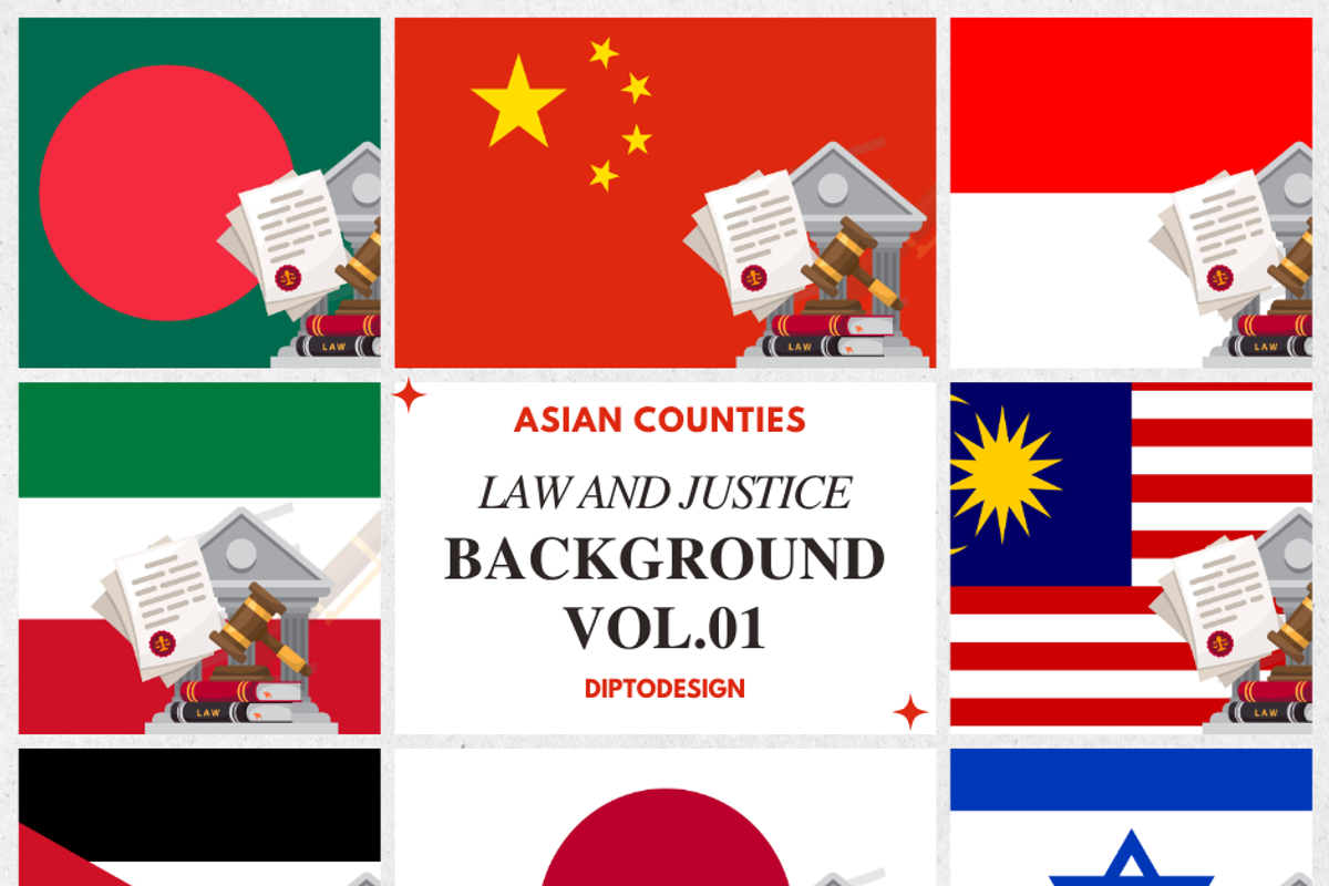 Asia & Middle East Law Banner Vol.1, a Background Graphic by Dipto design (Photo 1 of 2)