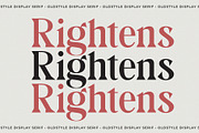 Rightens - Oldstyle Display Serif, a Serif Font by Jimoji (Thumbnail 1 of 11)