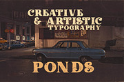 Ponds Typeface, a Serif Font by Cruzine (Thumbnail 6 of 7)