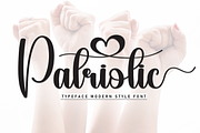 Patriotic | Script Font, a Handwritten Font by Scratchones (Thumbnail 1 of 9)