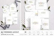 Wedding Invitation Suite Mockup, a Print Template by Custom Scene (Thumbnail 1 of 7)