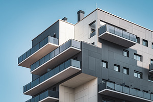 Geometric facades of a building