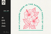 Emotional Healing Floral Quote, a Graphic by shaondesigns (Thumbnail 1 of 4)