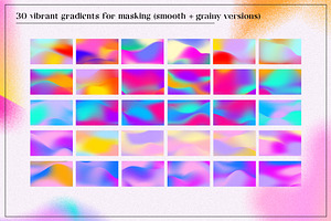 Grainy Gradients & Grainy Shapes 1