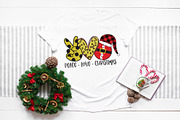 Peace Love Christmas PNG Bundle, a Graphic by CraftlabSVG (Thumbnail 7 of 14)