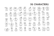 Abstract Characters Vector Bundle, a Person Illustration by melistudio (Thumbnail 3 of 11)