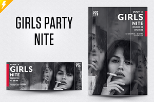 Girls Party Flyer