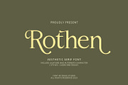 Rothen – Aesthetic Serif Font, a Serif Font by Dikas Studio (Thumbnail 1 of 10)