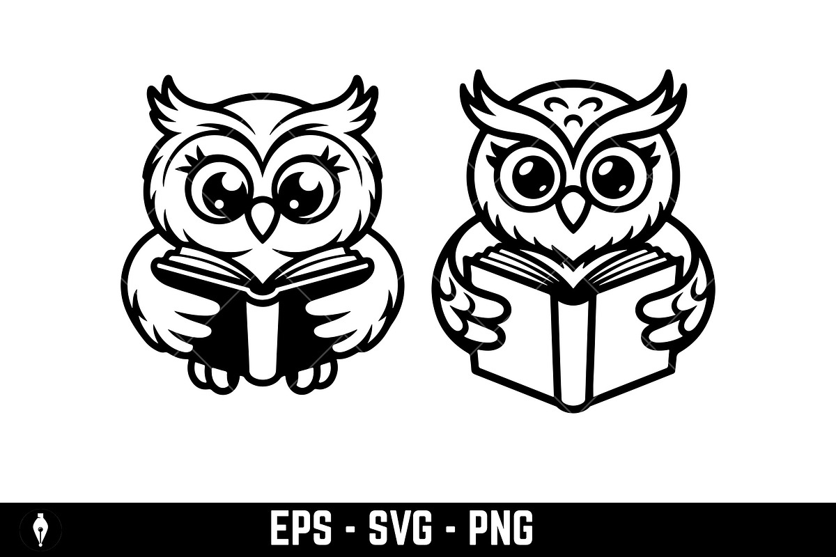 Cute wise owl mascot, an Animal Illustration by Vectorhight (Photo 3 of 3)