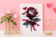 Valentine’s Rose Clipart Bundle, an Illustration by Canvas Craft (Thumbnail 5 of 6)