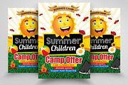 Summer Camp Flyer Template, a Flyer Template by Psd Templates (Thumbnail 1 of 2)