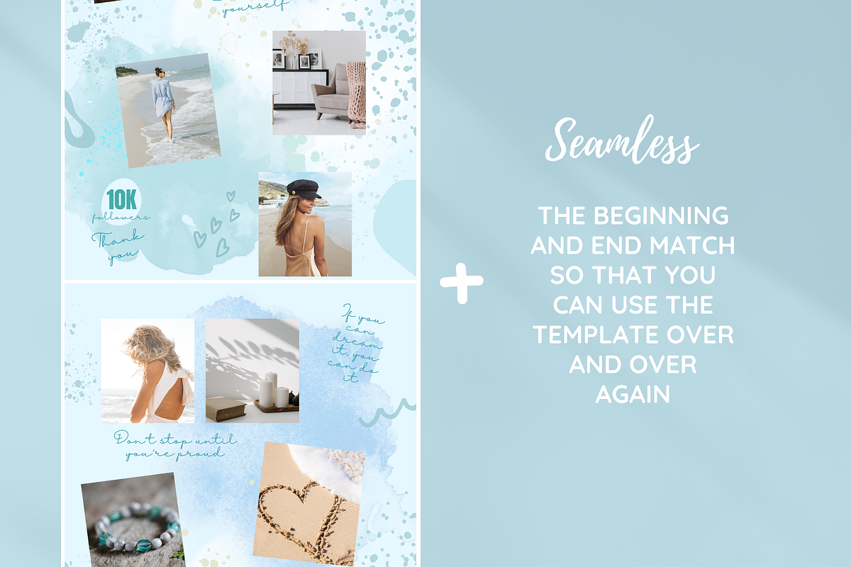 Blue Instagram Puzzle, a Social Media Template by SunshineStudioBoutique (Photo 4 of 9)