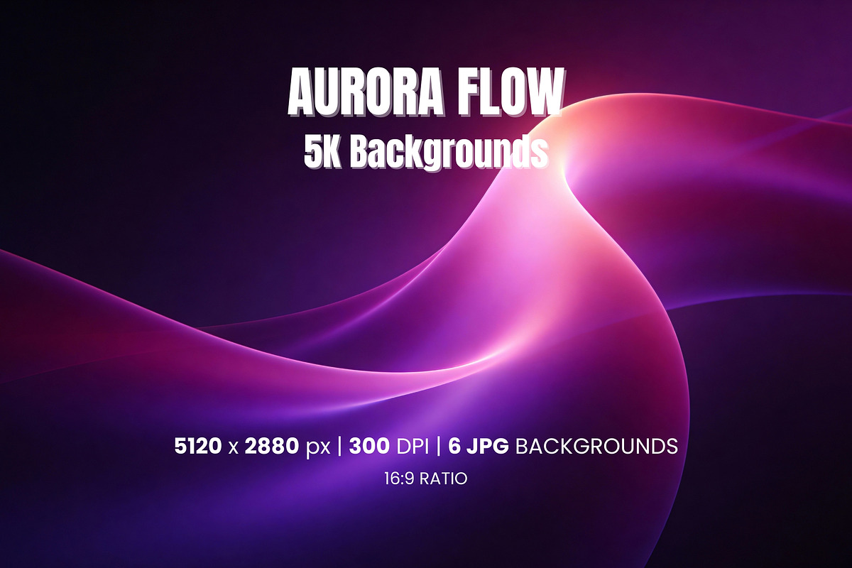 Aurora Flow – 5K Wallpapers, a Wallpaper Graphic by Pulsecolor (Photo 1 of 4)