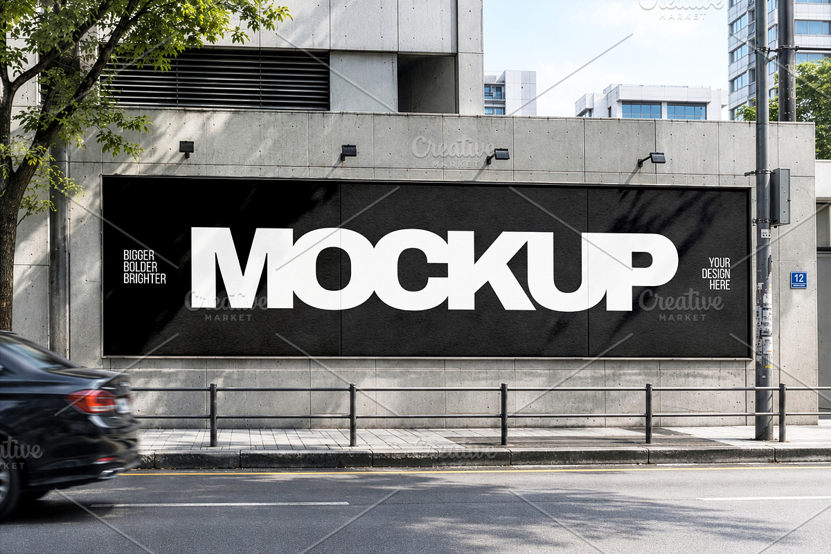Outdoor Billboard Mockup, an Advertising Mockup by Mockthethics. (Photo 3 of 4)