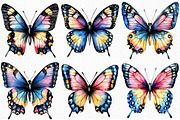 Watercolor butterflies clipart, an Illustration by Craft Nest (Thumbnail 5 of 11)