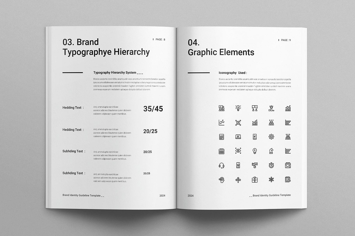 Brand Identity Guidelines Design, a Brochure Template by TemplatesForest (Photo 5 of 8)