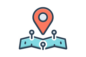 Location map color icon, a Duotone Icon by Creative priyanka