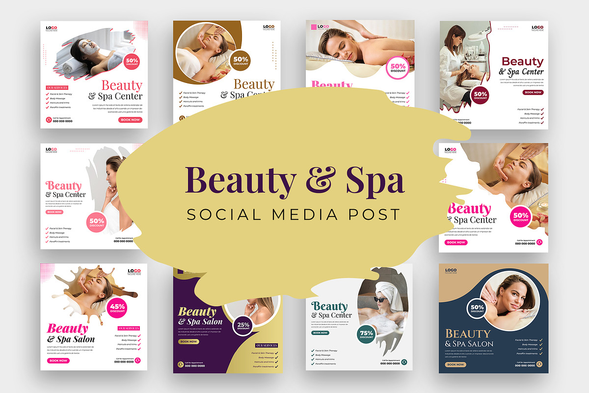 Beauty Spa Social Media Post, a Social Media Template by Designgrove