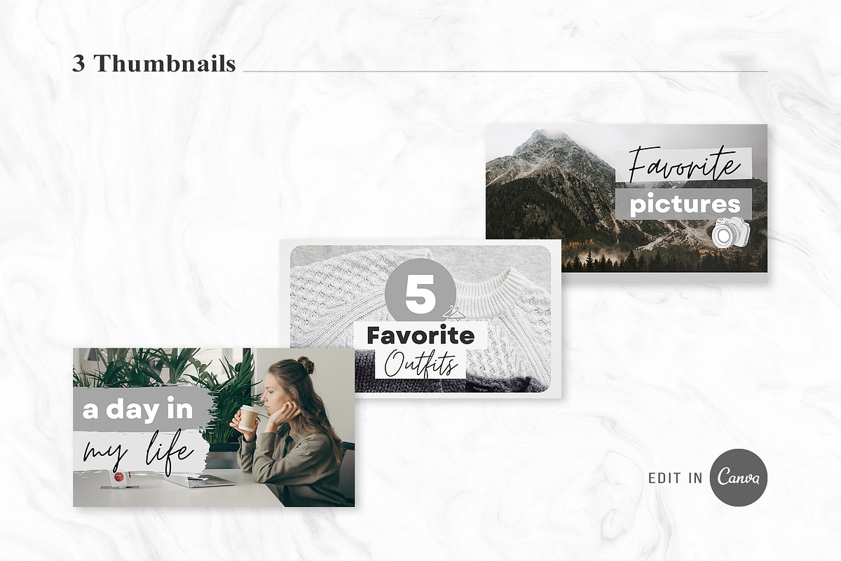 YouTube Channel Branding Kit | Canva, a Social Media Template by OniriqveDesigns (Photo 5 of 10)
