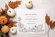 Pumpkin Line Art & Frames, a Decorative Illustration by Backyard Rose (Thumbnail 11 of 13)