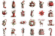 Whimsical Christmas Clipart Bundle, an Illustration by Sublimation Artist (Thumbnail 2 of 6)