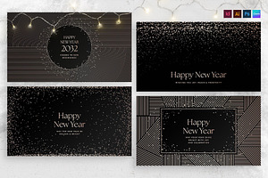 Happy New Year Background Templates, a Flyer Template by BrandPacks