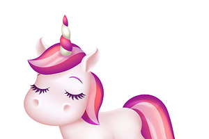 Beautiful dreaming unicorn