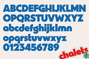 Chalets - Vintage Typeface, a Sans Serif Font by Midnight Grim (Thumbnail 2 of 7)