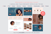 Canva Website Template Beauty, a Landing Page Template by vectorocean (Thumbnail 3 of 11)