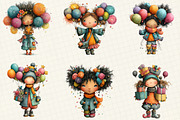 Happy New Year Girl Clipart, an Illustration by DreamCafeArt (Thumbnail 2 of 6)