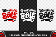 Black Friday Sale Lettering Set, a Seasonal Illustration by Vector beauty (Thumbnail 5 of 5)