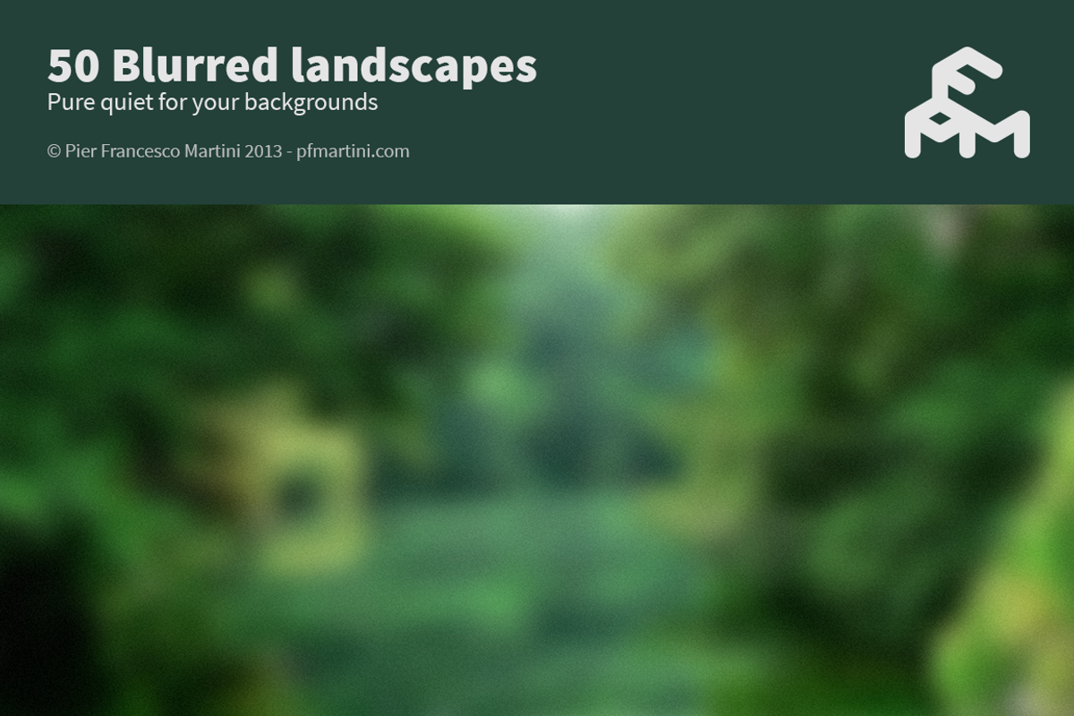 50 Blurred landscapes, a Texture Graphic by MARTINI Type Designer (Photo 1 of 4)