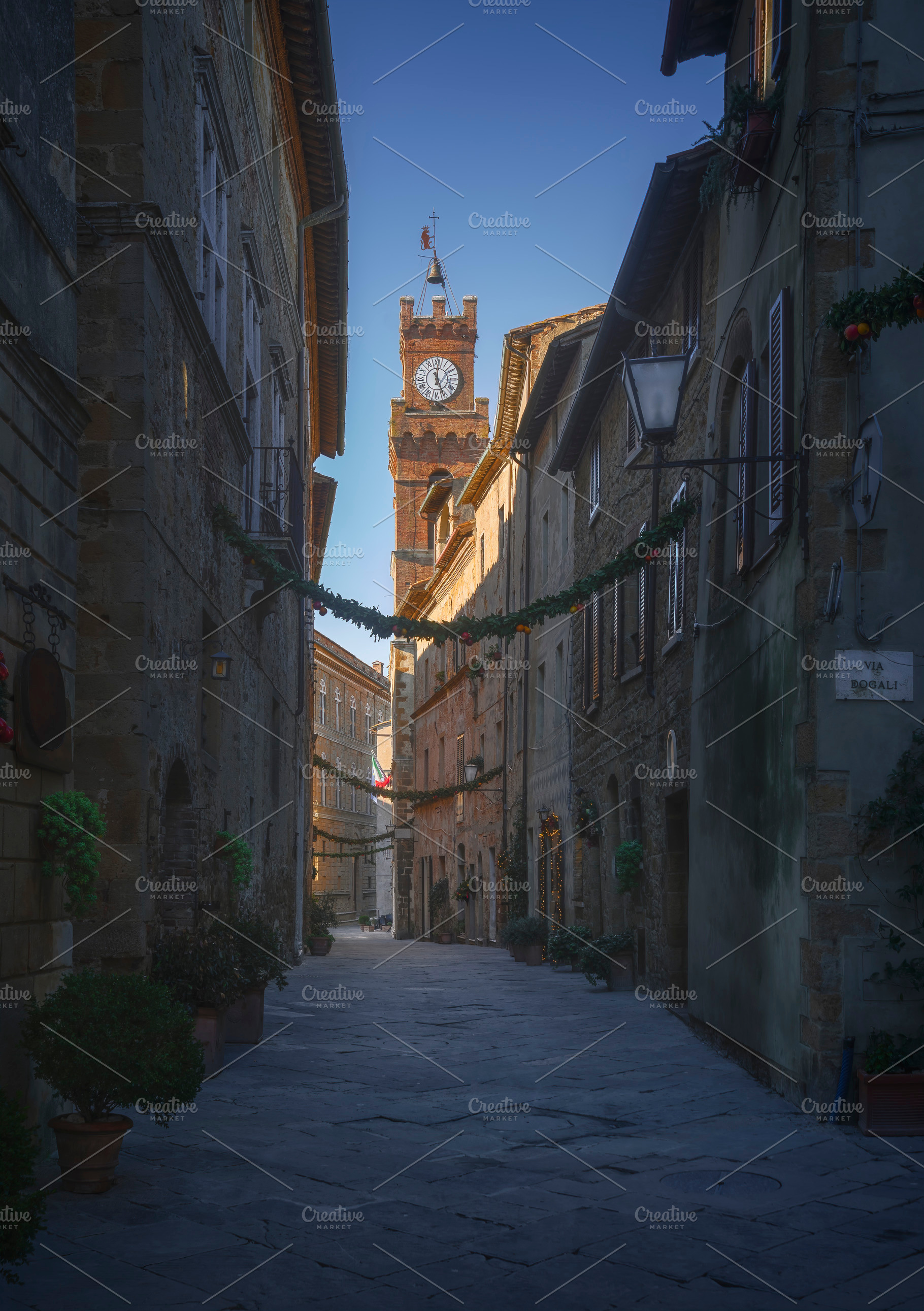 Pienza old town, Tuscany, Italy, an Architecture Photo by Stefano Orazzini