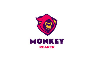 Monkey Mascot Logo Design, a Branding & Logo Template by Artnivora.Std