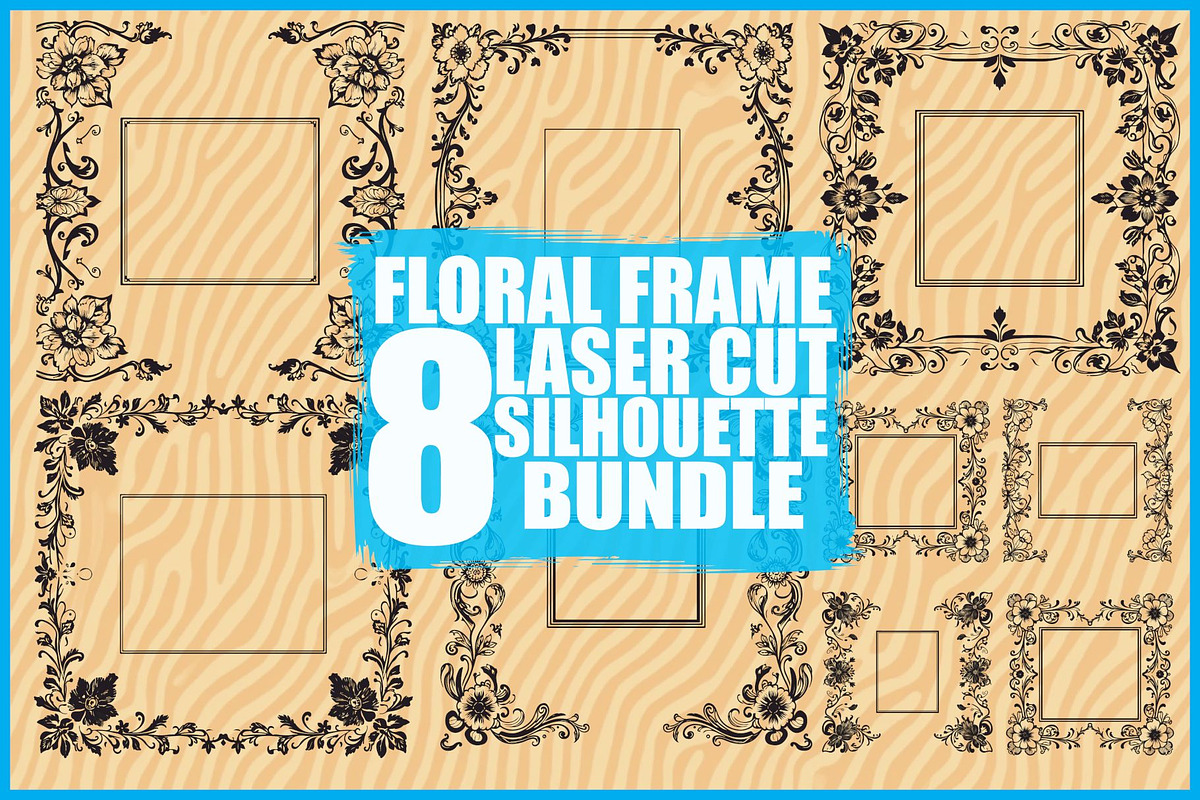 Floral Frame Bundle, an Illustration by Designs_River