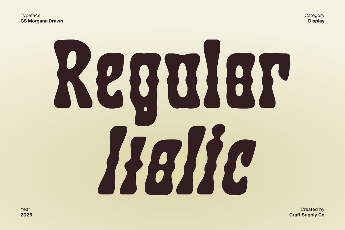 CS Morgana Drawn, a Sans Serif Font by Craft Supply Co. (Photo 3 of 8)