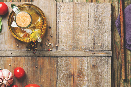 Cooking background with fresh italian ingredients flat lay copy space, a Food & Drink Photo by Natalia Klenova's Shop